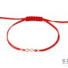 Сребърна гривна „Infinity“ с червен цвят на конеца на бижутерия Blessa цена 25.00лв