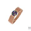 Сребърен пръстен “AMBER“ с покритие от розово злато на бижутерия Blessa цена 30.00лв микс от цветове
