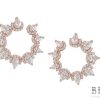 Сребърни обеци "Luminatta“ с покритие от розово злато на бижутерия Blessa цена 69.00лв