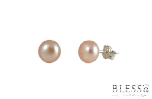 Сребърни обеци "LA PERLA" с Естествени култивирани перли на бижутерия Blessa цена 25.00лв