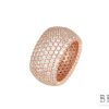 Сребърен пръстен “DI ROSE“ с покритие от розово злато на бижутерия Blessa цена 75.00лв