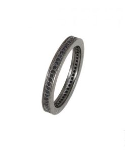 Сребърен пръстен “MEMENTO“ с покритие от черен родий на бижутерия Blessa цена 39.00лв