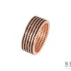 Сребърен пръстен “BROWNIE“ с покритие от розово злато на бижутерия Blessa цена 62.00лв