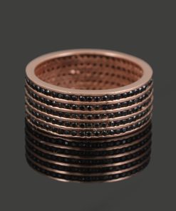 Сребърен пръстен “BROWNIE“ с покритие от розово злато на бижутерия Blessa цена 62.00лв