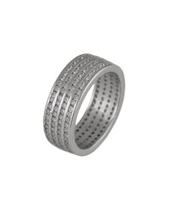 Сребърен пръстен “FUSION“ с покритие от родий на бижутерия Blessa цена 62.00лв