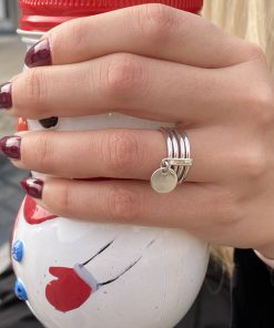 сребърен пръстен Just кръгче от бижутерия Блеса цена 65.00лв.