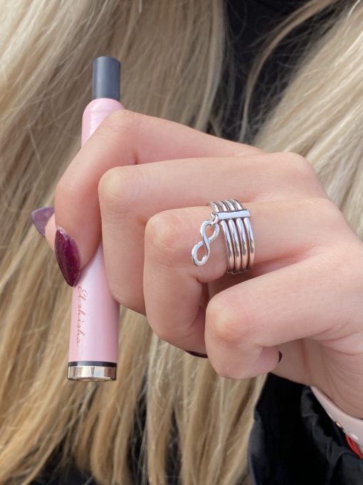 сребърен пръстен Charm с висулка от бижутерия Блеса цена 65.00лв.