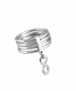 сребърен пръстен с безкрайност от бижутерия Blessa цена 65.00лв.