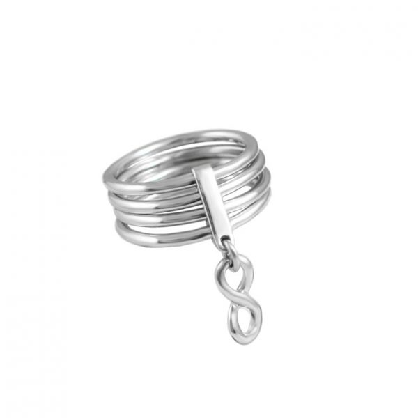 сребърен пръстен с безкрайност от бижутерия Blessa цена 65.00лв.