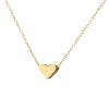 златно колие със сърце минималистични бижута от бижутерия blessa на цена 240